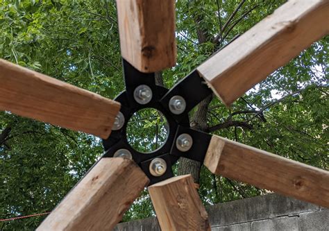 All frames are powder coated with a white finishdirect from the factory at no extra cost. . Geodesic dome brackets